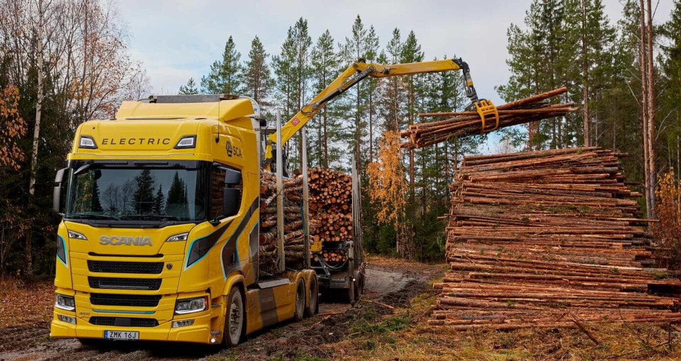 SCA's new electric timber truck begins operation