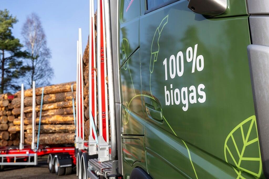 truck on biogas